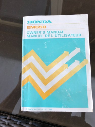Honda 650 generator - em,